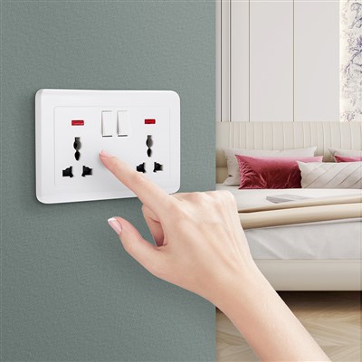 16 Amp 2-vejs switch med indikator